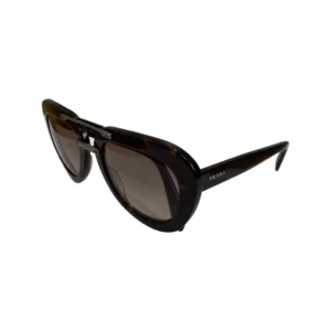 Prada SPR 28R Brown Aviator Sunglasses