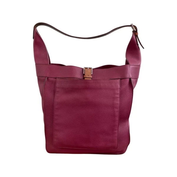 Hermes Two Tone Taurillon Clemence Leather Marwari GM Bag