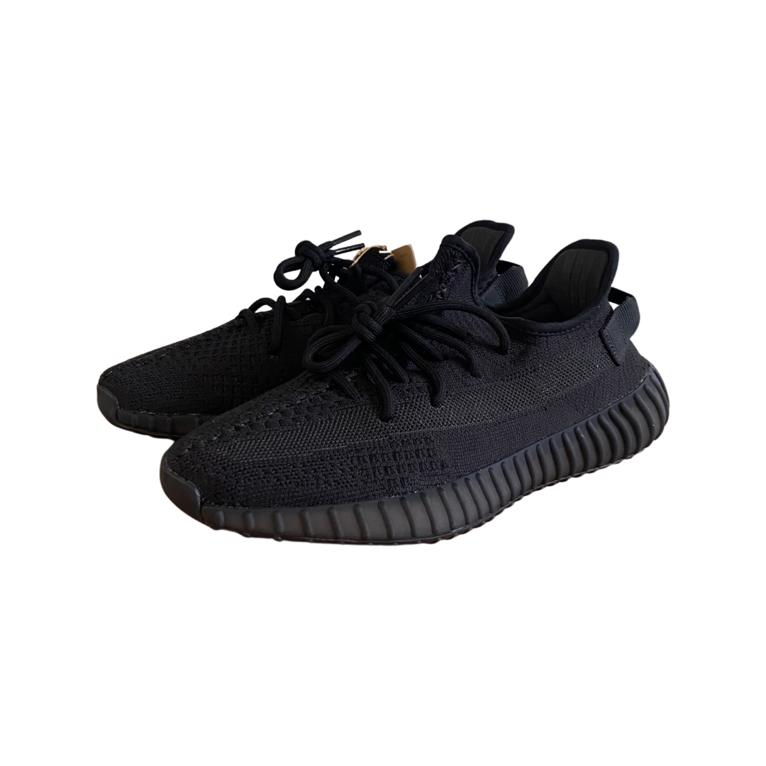 Adidas Black Fabric Yeezy Boost 350 V2 Sneakers Size 42.5