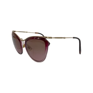 Miu Miu SMU 51P Maroon Cat Eye Sunglasses