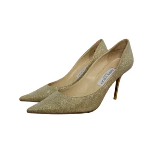Jimmy Choo Love 100 Glitter Pointed Pumps Size 38.5