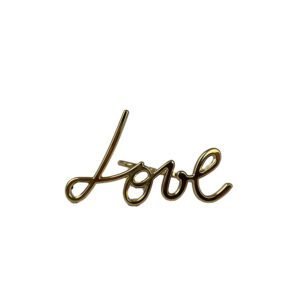 Lanvin Love Gold Plated Brass Double Ring