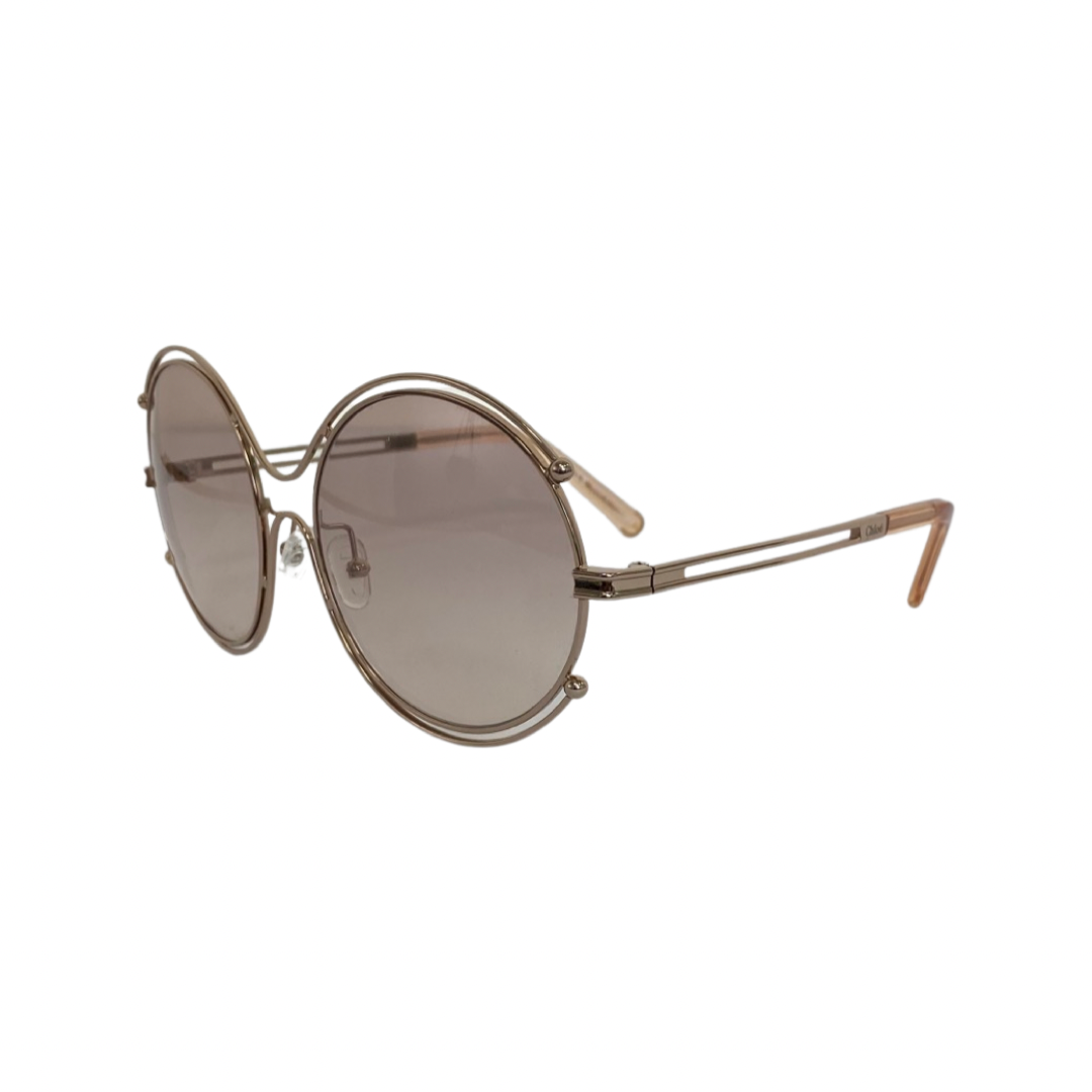 Chloe Gold Round CE122S Sunglasses