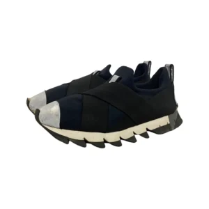 Dolce & Gabbana Navy Blue Neoprene and Elastic Band Ibiza Sneakers Size 39