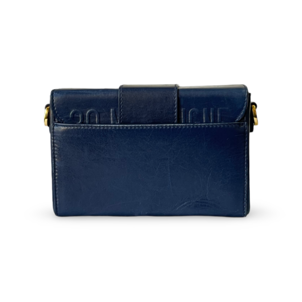 Dior Blue Leather 30 Montaigne Box Crossbody Bag - Image 3