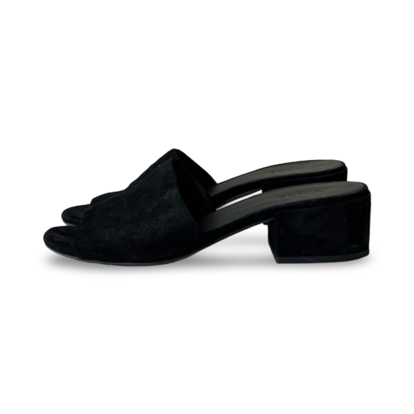 Vince Rachelle 2 Black Suede Block-Heel Mule Sandal - Image 6