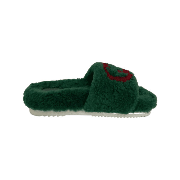 Gucci Green Faux Fur Mule Size 37 - Image 5