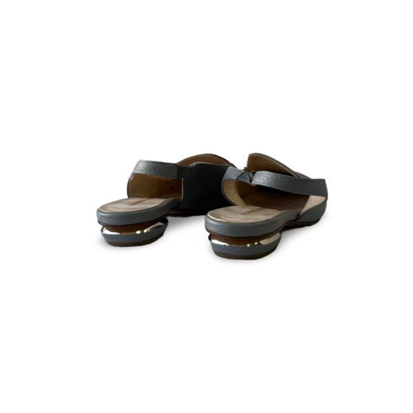 Nicholas Kirkwood Grey Beya Flat Slingback Shoes - Image 5