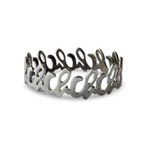 CH Carolina Herrera Silver Tone Bangle Bracelet
