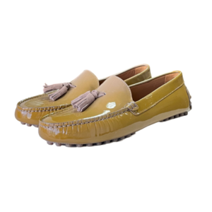 Sacoor Loafers in Patent Leather Beige Size 39