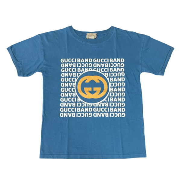 Gucci Baby Interlocking G Jersey T-Shirt in Blue