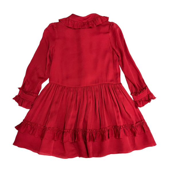 Gucci Red Heart Knit Girl's Dress Size 8 - Image 2