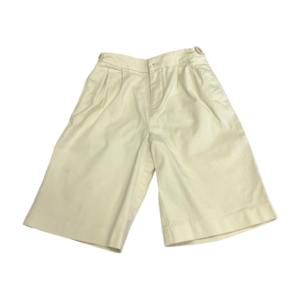 Pre-Loved Gucci Boys Off-White Cotton Embroidered Cat Bermuda Shorts – Size 6/120