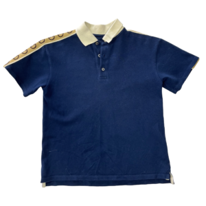 Pre-Loved Gucci Interlocking G Stripe Polo T-Shirt for Baby – Size 8