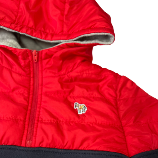 Pre-Loved Paul Smith Junior Navy and Red Hoodie – Size 6A - Image 2
