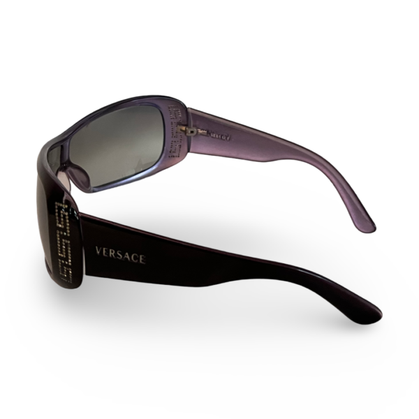 Versace 4098 Vintage Sunglasses Wrap Shield Occhiali Gafas 90s Y2K NOS - Image 4