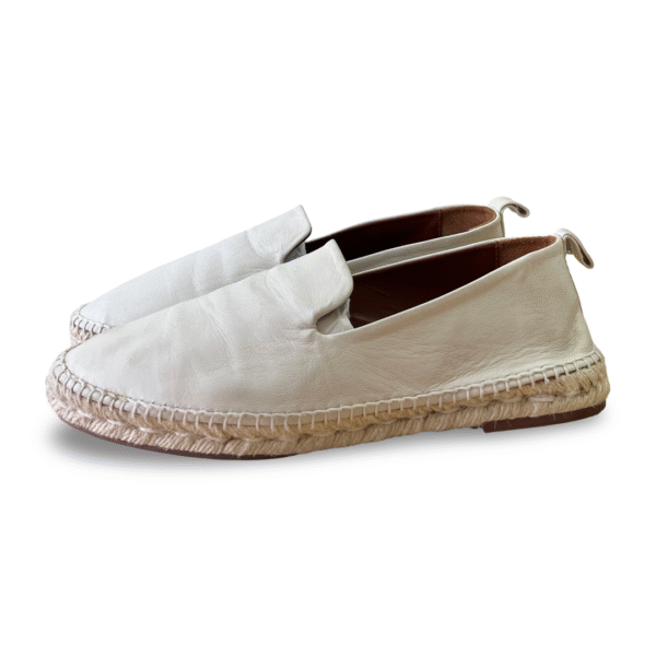 Loro Piana White Seaside Walk Espadrilles – Size 40 - Image 2