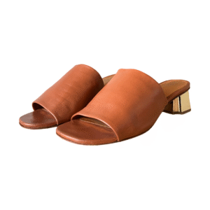 Robert Clergerie Itou Leather Slides – Brown, Size 38
