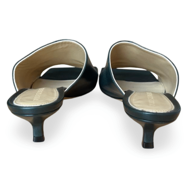 Bottega Veneta Stretch Mules in Green Lambskin – Size 37 - Image 4