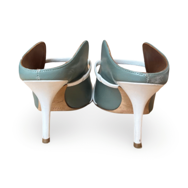 Malone Souliers Grey Maureen 70 Nappa Mules – Size 37.5 - Image 6