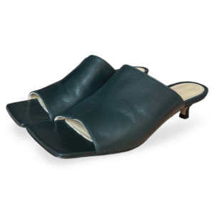 Bottega Veneta Stretch Mules in Green Lambskin – Size 37