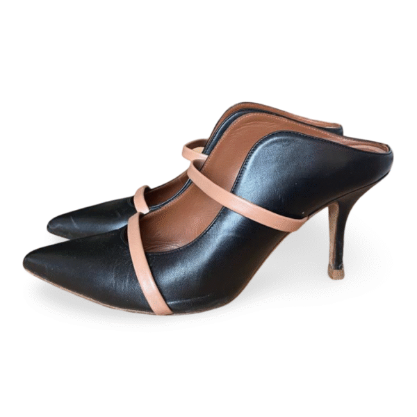 Malone Souliers Black Maureen 70 Nappa Leather Mules – Size 37.5 - Image 4