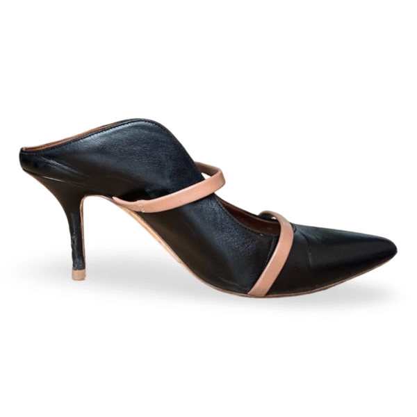 Malone Souliers Black Maureen 70 Nappa Leather Mules – Size 37.5 - Image 3