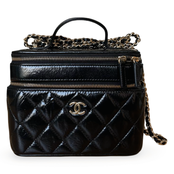 Chanel 22B Double Decker Vanity Case with Chain