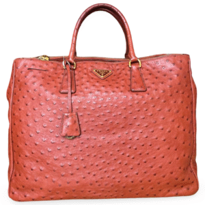 Prada Large Galleria Double Zip Tote – Aragosta Ostrich Leather