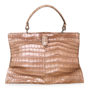 Bottega Veneta Crocodile Top Handle Satchel – Kelly Style