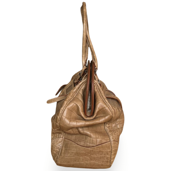 Prada Crusca Crocodile Frame Bag - Image 3