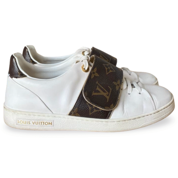 Louis Vuitton Frontrow Sneakers in White Monogram – Size 37.5 - Image 4