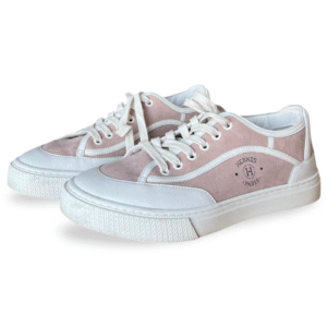Hermès Get Sneakers – Rose Porcelaine/Blanc – Size 38