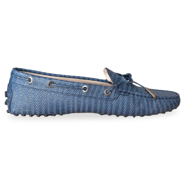 Tod’s Blue Bow Slip-On Loafers – Size 39 - Image 5